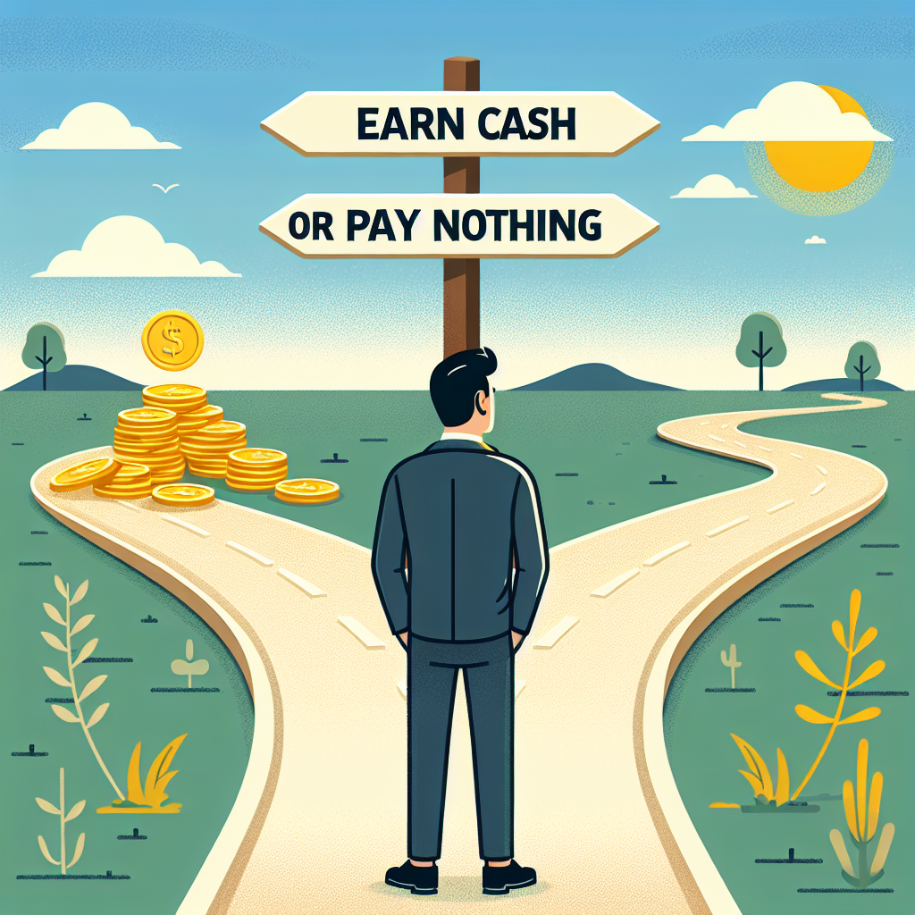 Earn cash—or pay nothing.