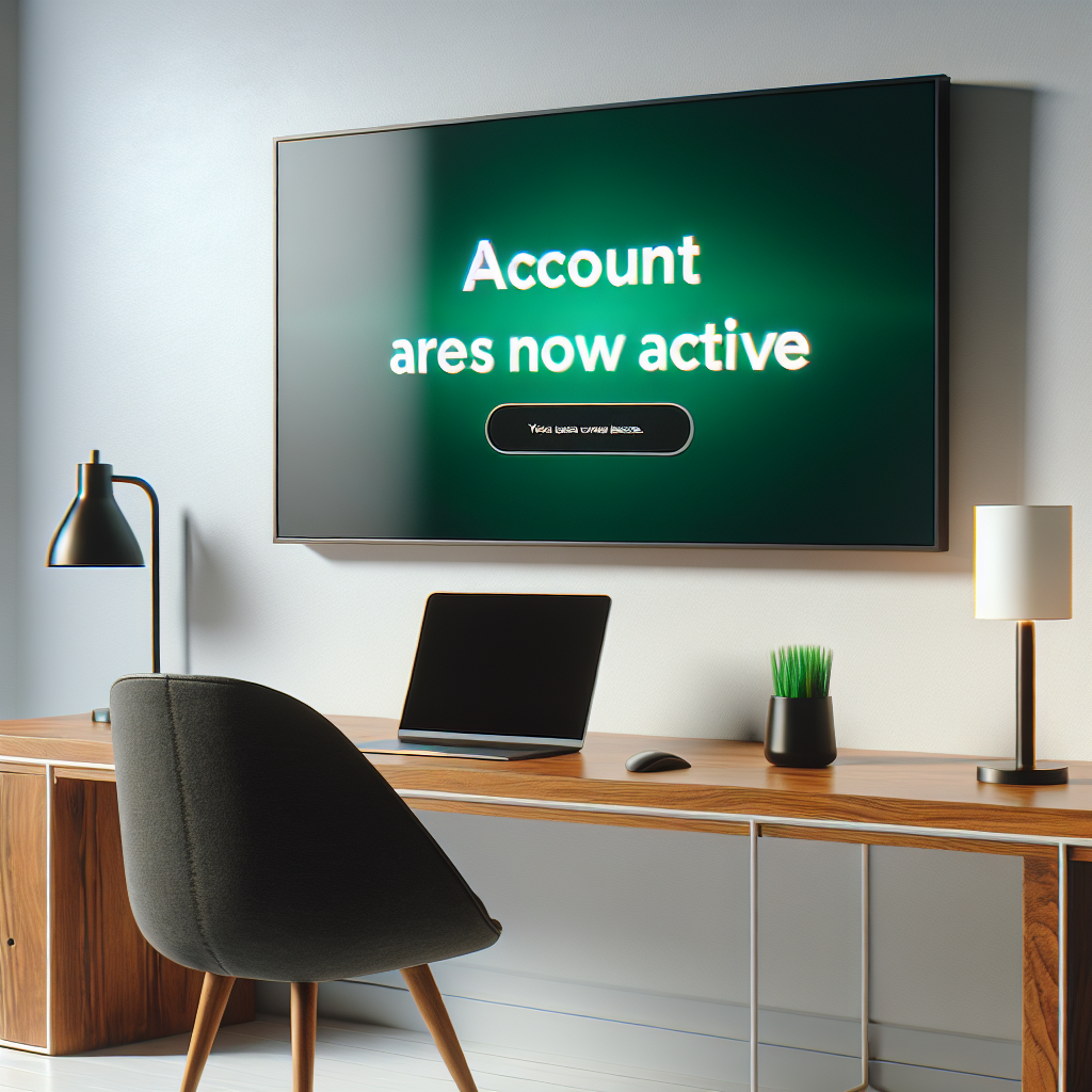 Your account is now ACTIVE