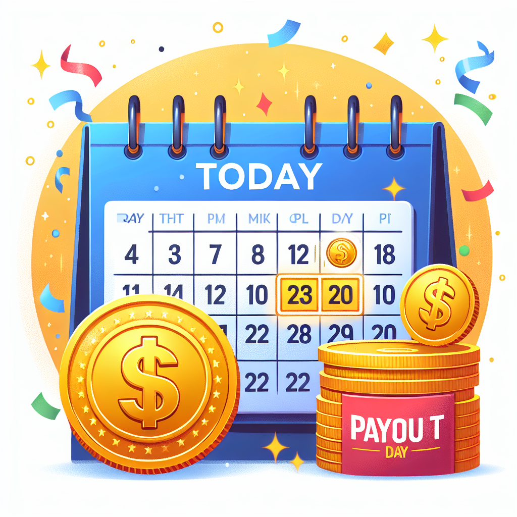 Your first payout could land today